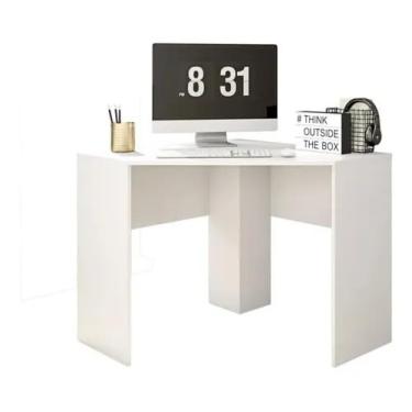 Imagem de Mesa Escrivaninha Escritório Débora Em L De Canto 100% Mdf