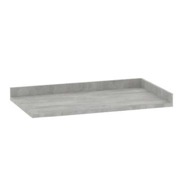 Imagem de Tampo para Balcão Canto Reto 95cm Premium Luciane Móveis, Concreto