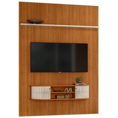 Imagem de Painel Home Suspenso Tv 65 Polegadas New Monte Carlo Cinamomo Off White Madetec