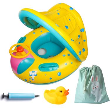 Imagem de Piscina inflável para bebês FindUwill com dossel 6-36M