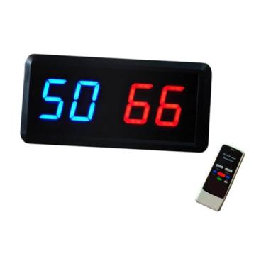 Imagem de Vaveren Pontuação eletrônica de placar eletrônico LED Digital Keeper placar digital multifuncional Plug dos EUA para jogos de esportes de tênis de mesa em