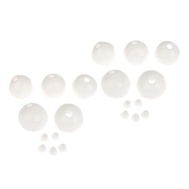 Imagem de Luwecf 10x Ball Ball Diy Kit Bolas de ventilação Favorias de brinquedos sensoriais para adultos meninos meninas, Branco