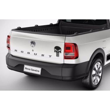 Imagem de Adesivo Resinado Caveira Justiceiro Moto Carro Preto Grande - Resitank