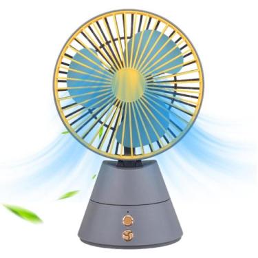 Imagem de Mini Ventilador Recarregável para Escritório com 3 Velocidades e Carre