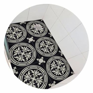 Imagem de Piso vinil antiderrapante para box Ladrilho Preto - 1,20 x 0,80 metros