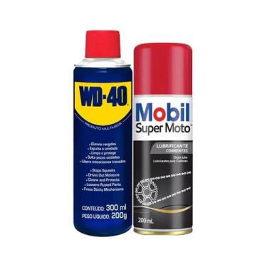Imagem de Kit Óleo Desengripante WD-40 + Lubrificador de Correntes