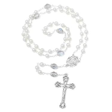 Imagem de JNF Colar feminino de pérolas dos anos 20 com contas de pérolas longas e melindrosa, imitação de pérolas falsas, Gatsby, bijuteria vintage, 203 cm de comprimento, X-Large, pérolas falsas, Sem Pedra