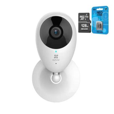 Imagem de Kit Câmera de Segurança WiFi Ezviz C2C 1080p + MicroSD 128GB
