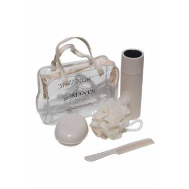 Imagem de Kit Viagem Saboneteira Porta Escova Necessaire Bucha 5 Peça - Shop Ani