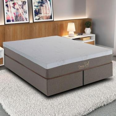 Imagem de Colchão Casal Nuvellê com Molas Ensacadas 158x198 Cinza - Colchões Kap