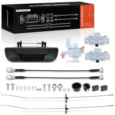Imagem de A-Premium Kit de reconstrução de hardware de porta traseira de 30 peças com parafusos compatíveis com Dodge Ram 1500 2002-2008, Ram 2500 3500 2003-2009, bucha de haste de cabo de trava de peças de