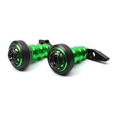 Imagem de Acc-Creativity Motocicleta CNC Alumínio Motor Crash Guard Case Frame Sliders Protector Proteção contra quedas Compatível com Kawasaki NINJA650 ER6N ER6F ER-4F 2012-2016 (Verde)