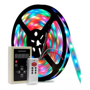 Imagem de Fita Led Digital Com Controle 133 Efeitos + Fonte - Nakazaki