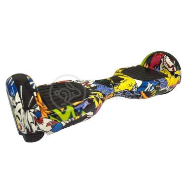 Imagem de Hoverboard Infantil Skate Elétrico Arte Urbana Led Grafite