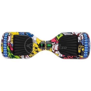 Imagem de Hoverboard Infantil Skate Elétrico Arte Urbana Led Grafite