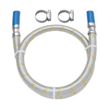 Imagem de Mangueira Flexível Espigão Blukit Para Gás 1/2 1,20m Aço Inox