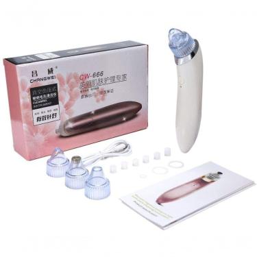 Imagem de Aparelho Removedor Espinhas Cravos Peeling Rosto Sucção Vácuo - 4 Ponteiras - Usb