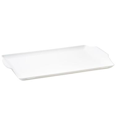 Imagem de Bandeja Square Retangular 35x50 Branca Em Polipropileno Linha Tropical Vem