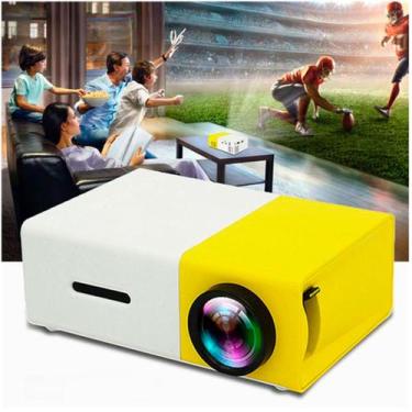 Imagem de Mini Projetor Portátil LED HD YG 300 1080p Cinema - Alzza