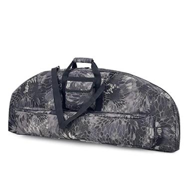 Imagem de Gespann Estojo Para Arco E Flecha Acolchoado Macio, Composto Com Bolso (Camuflagem De Cobra - Preto, 36 Polegadas)
