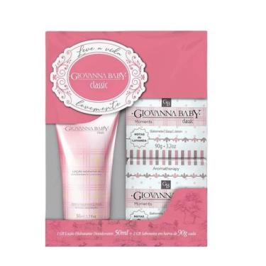 Imagem de Kit Giovanna Baby Loção Hidratante + 2 Sabonete 90 gr Classic