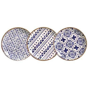 Imagem de Jogo de Pratos De Sobremesa Porto Brasil Coup Asteca 6 Unidades