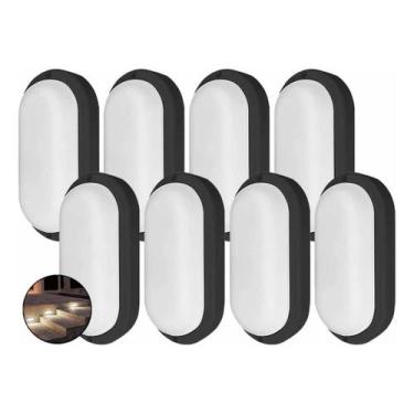 Imagem de Kit 8 Arandela Tartaruga Externa Phare Ip65 24w 4000k Taschibra