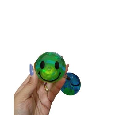 Imagem de BOLA DIVERTIDA COM LUZ CARINHA OU GILTTER unidade - MONISH, CARINHA, V