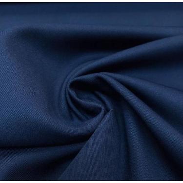 Imagem de Vestido gola v com bolso e fenda na lateral - Neide moda, Azul marinho