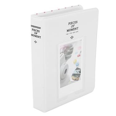 Imagem de KIMISS 64 Bolsões Álbum de Fotos - Portátil PU Leather Mini 12/11/9 Câmera de Câmera Instantânea - Suporte de Fotos de 3 Polegadas para Graduação, Casamentos e Muito Mais (Branco)