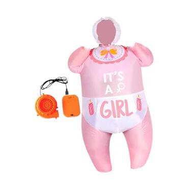 Imagem de YIJU Fantasia inflável para bebê, fantasia decorativa para revelação do sexo do bebê para festas