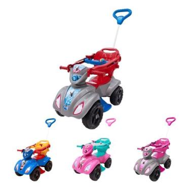 Imagem de Carrinho Infantil Quadriciclo Passeio Empurra Haste Kendy, Baby spider