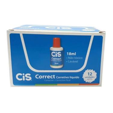 Imagem de Caixa com 12 Corretivo Líquido 18ml - Secagem Rápida e Cobertura Uniforme