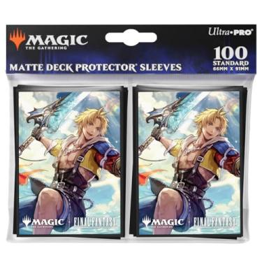 Imagem de Ultra PRO - Final Fantasy x Universes Beyond Tidus (Commander) 100ct Deck Protector Sleeves for Magic: The Gathering | Trading Card Accessories, Collectible Card Game Gear, Final Fantasy Collectibles