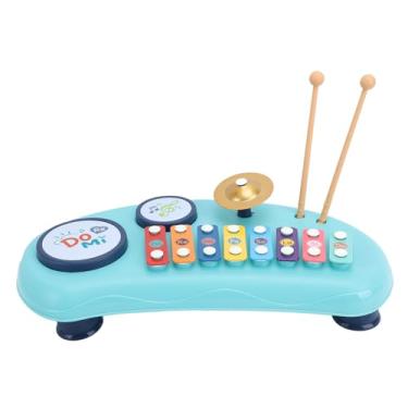 Imagem de Generic Brinquedo de Piano bebê, Batendo a Mão Piano Brinquedo Portátil Educação Early para Crianças (Azul)