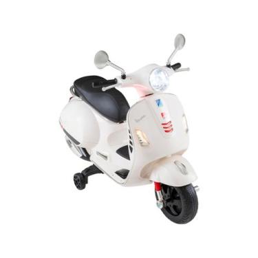 Imagem de Moto Elétrica Infantil 12V Vespa Bandeirante , Branco