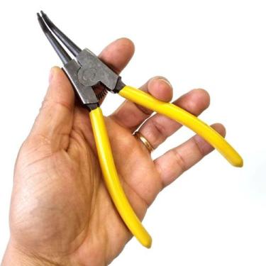 Imagem de Alicate Tirar Abrir Aneis 7 Saca Anel Elastico Curvo Externo - IDEA PR