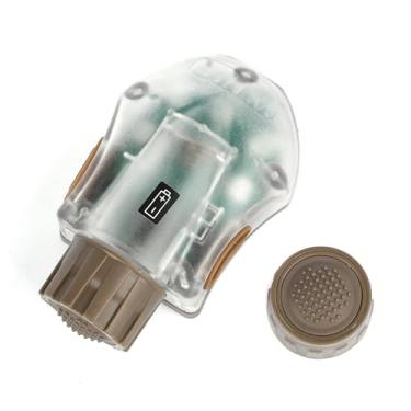 Imagem de NECARL Luz tática para capacete com estroboscópio infravermelho + LED verde estroboscópico de 5 velocidades, lâmpada de identificação de sinal de sobrevivência com 2 tampas traseiras para substituição