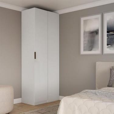 Imagem de Guarda Roupa de Canto Reto Modular Altezza Clean Belmax, Branco