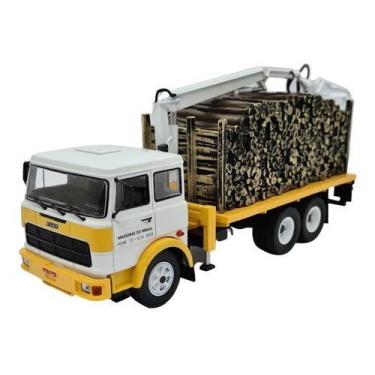 Imagem de Miniatura Caminhão Fiat 190h Madeiras Do Brasil Metal 1:43 - IXO, Bran