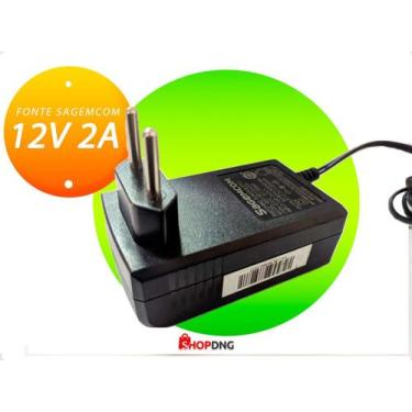 Imagem de KIT 2 Fonte 12v - 2A P4 EM 90 Sagemcom Universal Bivolt