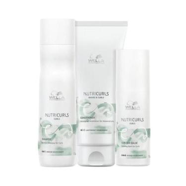 Imagem de Wella Nutricurls Sh 250ml + Cond 200ml + Leave-in 150ml - Wella profis