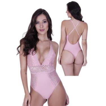 Imagem de Body sem Bojo Feminino Decote Profundo com Detalhe em Renda - c4 BODY 