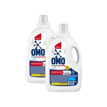 Imagem de Kit 2 Lava-Roupas Omo Líquido Lavagem Perfeita 5l