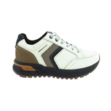 Imagem de Sapatênis Masculino Casual Pegada Branco, Nature milk, Cam mascavo, Pr