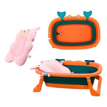 Imagem de Banheira Vitoriana Infantil Dobrável C/ Almofada Flutuante - Tibaby, L