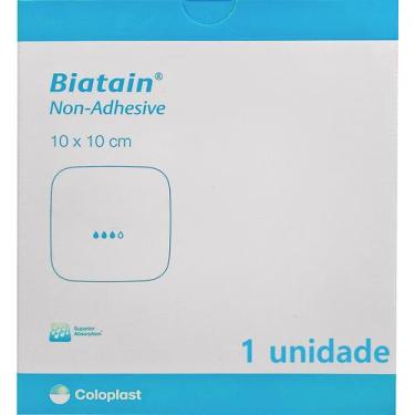 Imagem de Curativo Biatain Não Adesivo Coloplast 33410 - 10x10 cm - Unidade