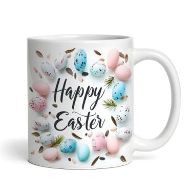 Imagem de Caneca xicara feliz páscoa 25EI