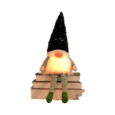 Imagem de Decoração de Natal: Elfo Gnome de 30cm com Luz LED - Ideal para Casa e
