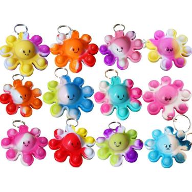 Imagem de Mochila Keychain Octopus Roaqua Mini Pop Fidget, pacotes com 30